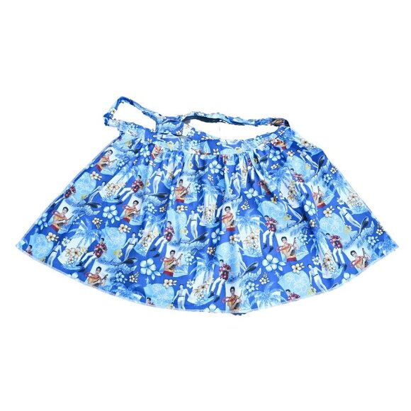 Vintage Apron Elvis Blue Hawaii Half Apron - Picture 2 of 5